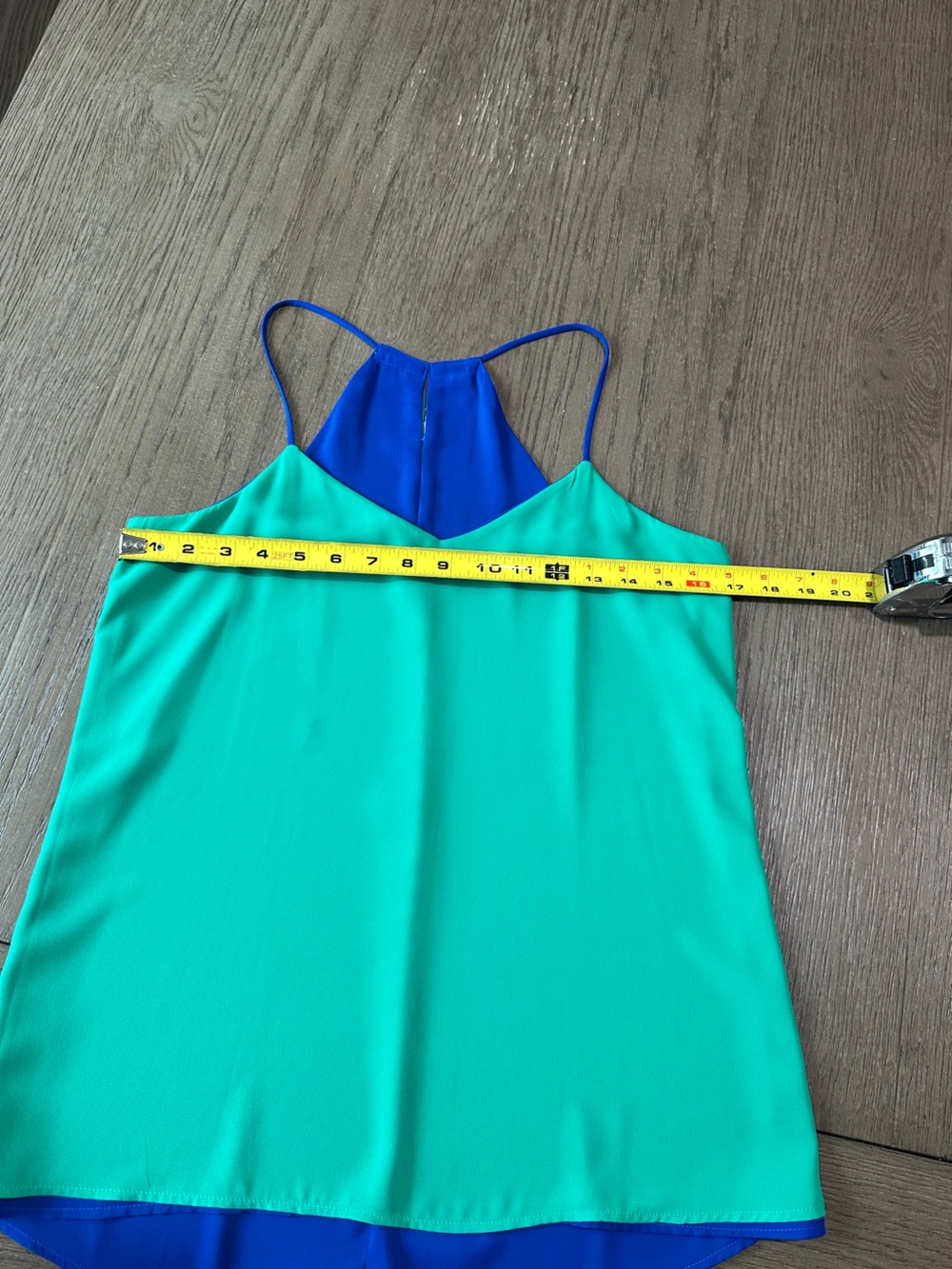 Express Reversible Spaghetti Strap Tank Top Size Small Blue Green - Picture 6 of 9
